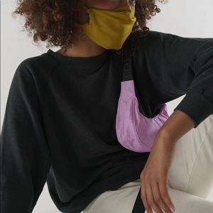 Baggu mini crescent bag in Peony